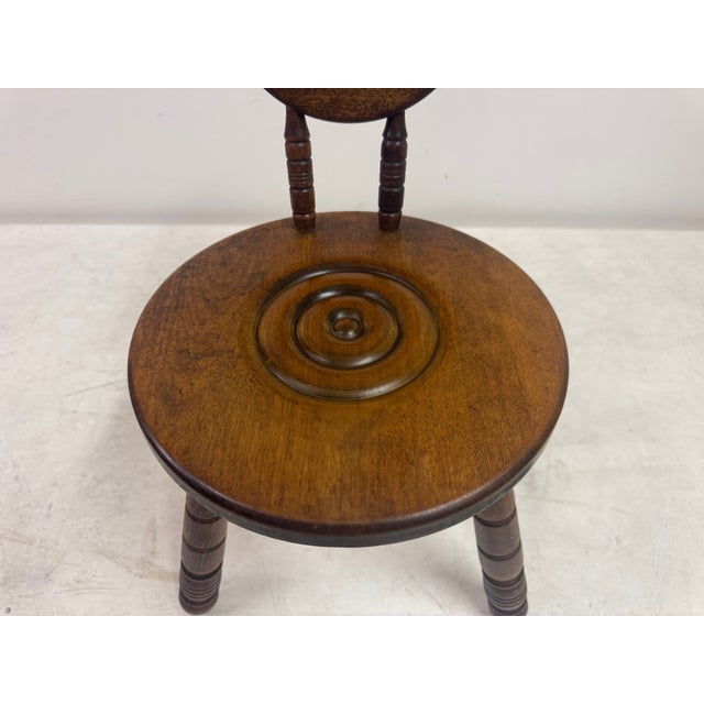French Carved Oak Chair in the style of Charles Dudouyt, 1950s For Sale - Image 12 of 15