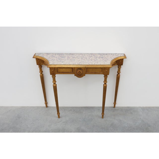 20th Century Louis XVI Console Table by Deknudt, Belgium, 1950s For Sale - Image 3 of 11