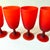 1970s Satin Glass Goblets - Set of Five For Sale In Charleston - Image 6 of 8