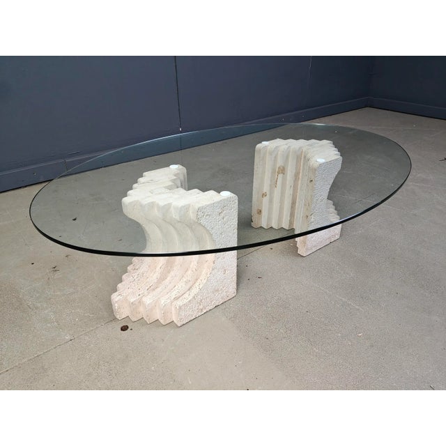 Vintage Travertine Coffee Table, Italy, 1970s For Sale - Image 12 of 16