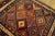 Antique Kurdish Geometric Multicolor 1890s Square Rug For Sale - Image 9 of 12