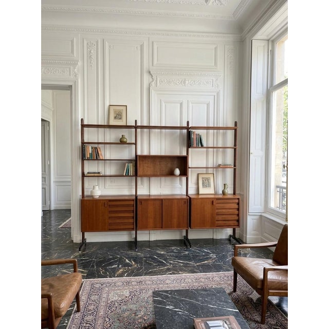 Modular Teak Bookcase, 1960s For Sale - Image 12 of 13