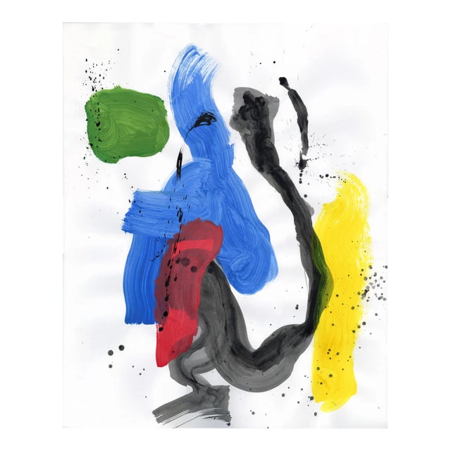 "Homage to Miro I" Original Watercolor Painting For Sale