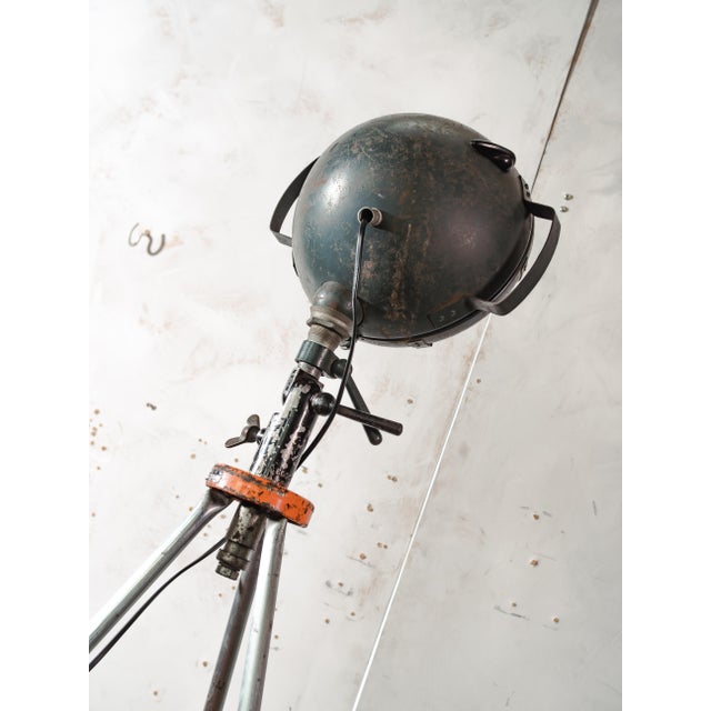 20th Century Military Field Spotlight Floor Lamp from Bosch Eisemann, Germany, 1960s For Sale - Image 17 of 18