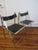 Black Vintage Folding Chairs in Chrome-Plating with Leather from Lübke, 1970s, Set of 2 For Sale - Image 8 of 8