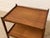 Vintage Mid-Century Modern Two-Tier Wood Bar Cart For Sale - Image 9 of 12