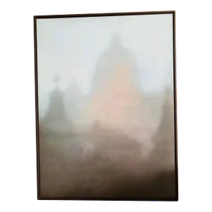 Prague 2004 Abstract Cityscape Framed Painting by Nikolai Makarov