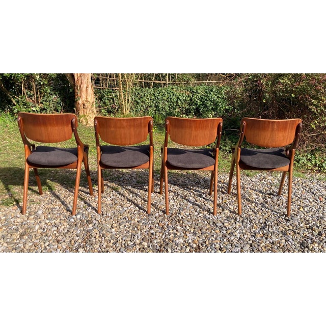 Chairs by Arne Hovmand Olsen for Mogens Kold, 1960s, Set of 4 For Sale - Image 14 of 18