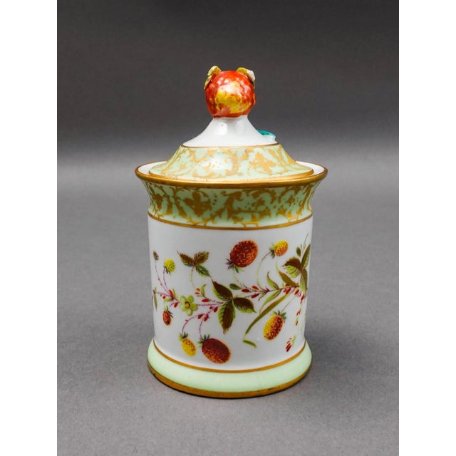 Mid-Century Modern Mid 20th Century Sevres Modele Et Decoration Exclusive a La Main French Porcelain Jam Jar For Sale - Image 3 of 8