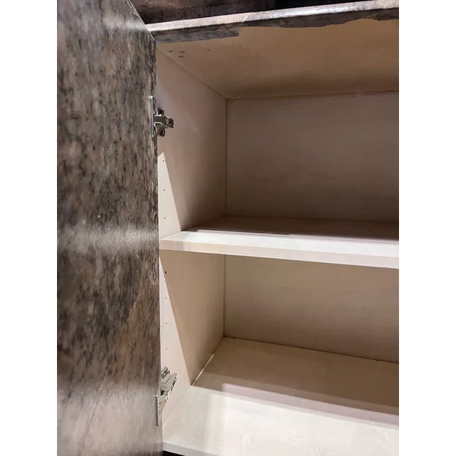 1980s Lacquered Paper Parchment Credenza For Sale - Image 4 of 10