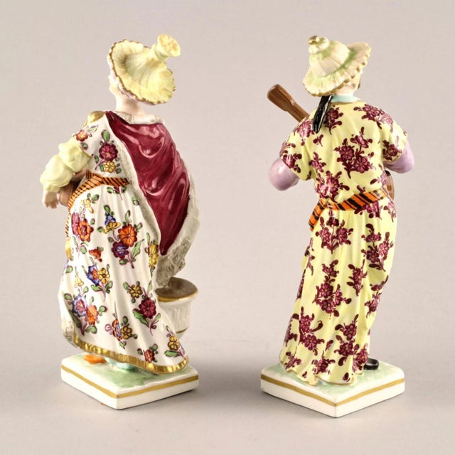 Porcelain Musicians from KPM, Set of 2 For Sale - Image 5 of 8