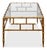 Brown Faux Bamboo Metal Coffee Table by Sarreid LTD For Sale - Image 8 of 11