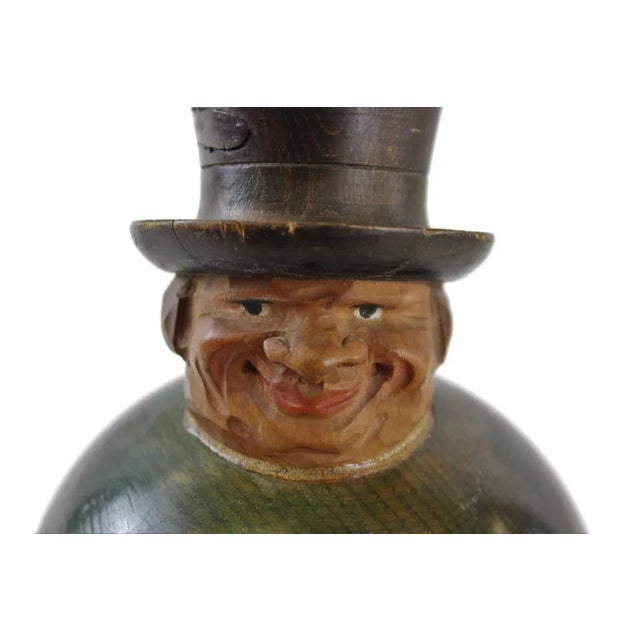 Traditional Jolly Jug Wooden Character For Sale - Image 3 of 5