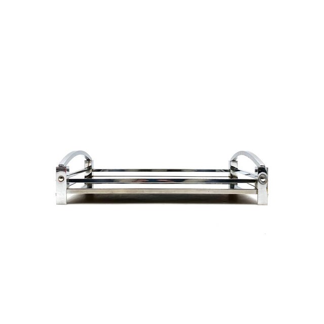 Mid-Century Modern Modernist Mirrored Tray by Jacques Adnet for Maison Adnet, France, 1940-1950 For Sale - Image 3 of 18