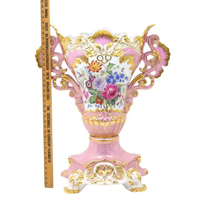 Large & Impressive 19th Century French Sèvres Porcelain Centerpiece Vase For Sale - Image 10 of 10