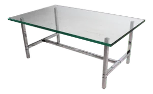 Chrome and Glass Coffee Cocktail Table