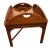 English Vintage Heritage Henredon Butler's Tray Oval Cocktail Table Flame Mahogany For Sale - Image 3 of 15