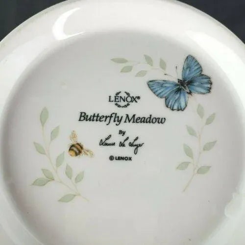 2000s Medium Lenox Butterfly Meadows Canister Cookie Jar For Sale - Image 9 of 10