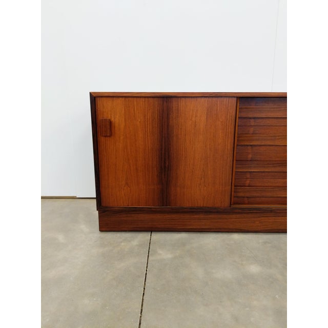 Wood Vintage Danish Modern Rosewood Credenza by Dr / Viby J For Sale - Image 7 of 11