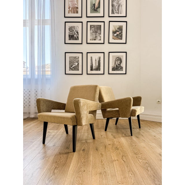 Set of Czechoslovakian Mid-Century Modern Armchairs from Jitona For Sale - Image 6 of 18