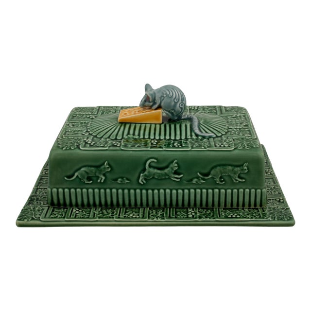 Bordallo Pinheiro Mouse Cheese Tray with Lid For Sale