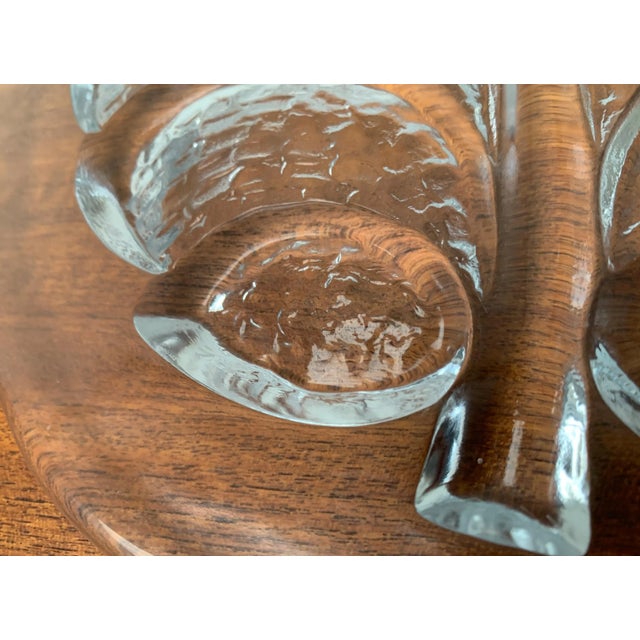 Large Vintage Swedish Glass Plate from Orrefors For Sale - Image 9 of 18