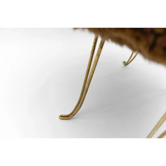 Mid-Century Modern Sheep Brass Stool, 1960s For Sale - Image 9 of 10