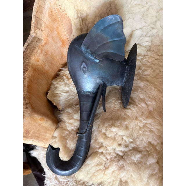 Iron Sculptural Iron Wall Hook For Sale - Image 4 of 7