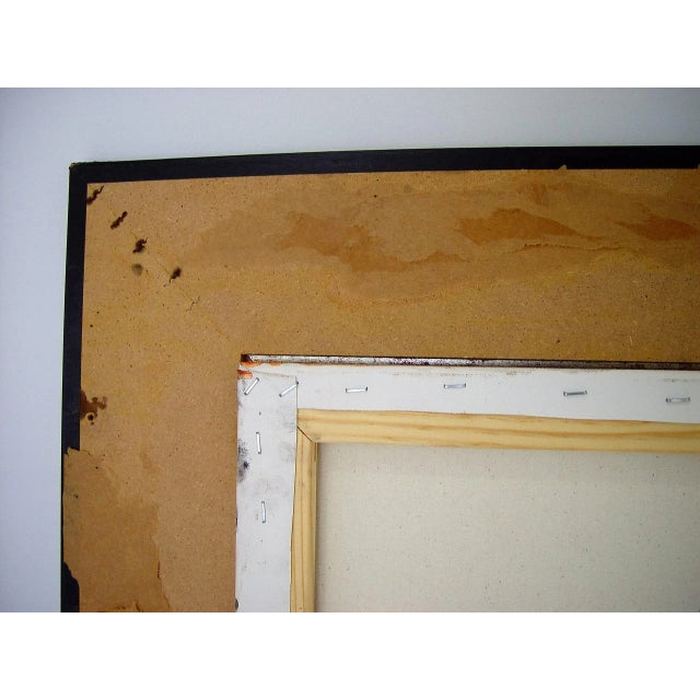 Textile Abstract Expressionist Acrylic on Canvas Painting For Sale - Image 7 of 9