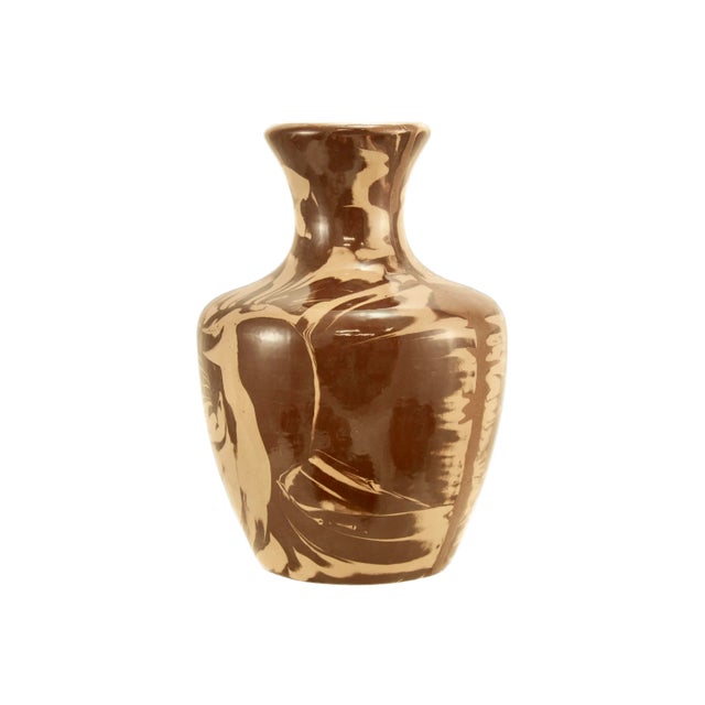 Farmhouse Big Sky Montana Calico Clay Vase For Sale - Image 3 of 6