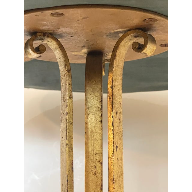 French Beaded Top Wrought Iron Table by Maison Huret, Circa 1865 For Sale - Image 13 of 15