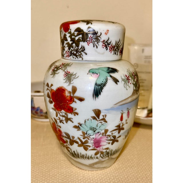 Porcelain Lidded Tea Jar For Sale - Image 9 of 9
