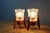 Mid-Century Czech Wood and Glass Table Lamps, 1970s, Set of 2 For Sale - Image 9 of 11