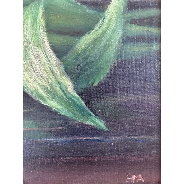 Rustic European Vintage Original Flower Oil Painting, Tulips Still Life Art For Sale - Image 3 of 15