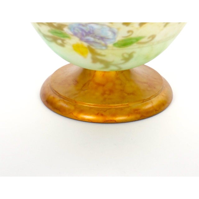 Late 20th Century Mid-Century Modern Italian Venetian Art Glass Gilt & Painted Tableware Piece For Sale - Image 5 of 9