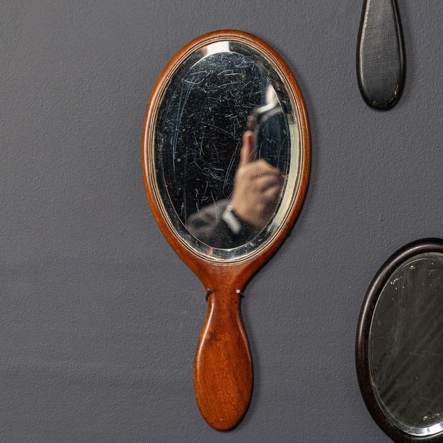 Antique Wooden Hand Mirrors, 19th Century, Set of 25 For Sale - Image 5 of 18