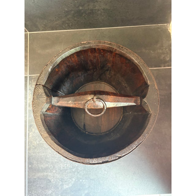 Antique Chinese Rice Bucket - add some genuine rustic Asian elements to your decor!