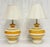 Remains Lighting A Pair of Vintage 1960s Striped Ceramic Table Lamps by Remains Lighting For Sale - Image 4 of 18