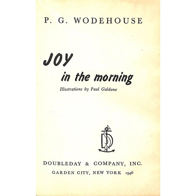 "Joy in the Morning" 1946 Wodehouse, p.g. For Sale - Image 4 of 12