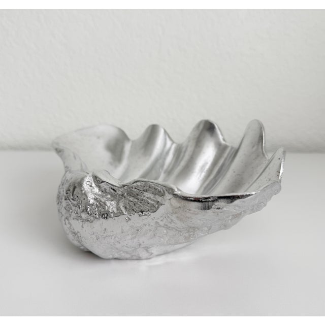 1976 Arthur Court Aluminum Clam Shell Bowl For Sale In Sacramento - Image 6 of 10