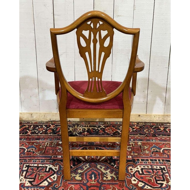 English Regency Beechwood Armchairs, 1970s, Set of 12 For Sale - Image 16 of 18