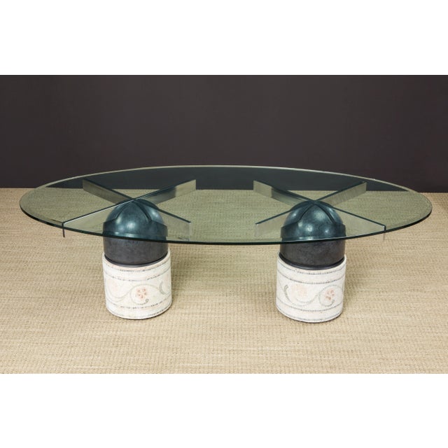 Giovanni Offredi Customized 'Paracarro' Dining Table Bases by Giovanni Offredi for Saporiti 1970s For Sale - Image 4 of 12
