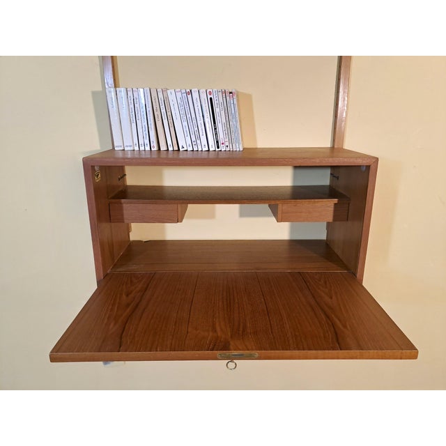 Mid-Century Scandinavian Wall-Mounted Secretary Desk by Kjell Riise, 1960s For Sale - Image 13 of 18