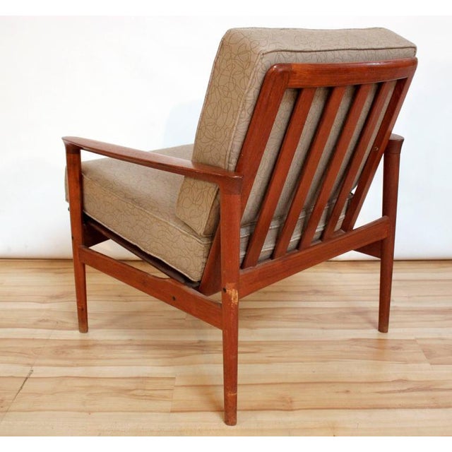 1960s Vintage Danish Modern Teak Lounge Chair Chairish