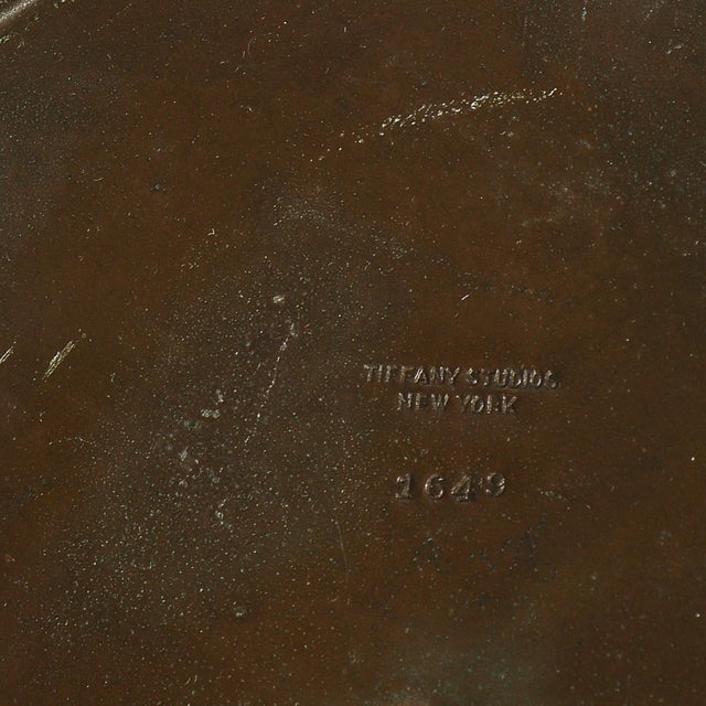 Art Deco Gilt Bronze Smoking Stand Signed Tiffany Studios New York #1649 For Sale - Image 18 of 18