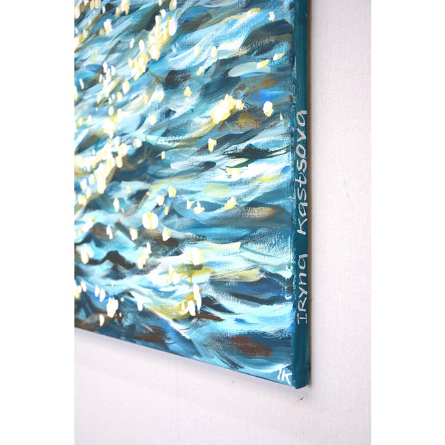 Nautical Light on the Water 2.Modern Original Painting. Iryna Kastsova For Sale - Image 3 of 6