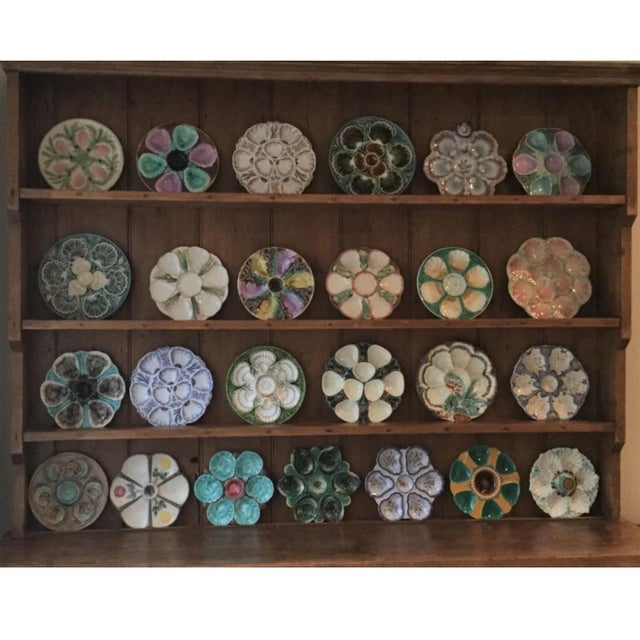 Late 19th Century 19th Century Majolica Oyster Plate Wasmuel For Sale - Image 5 of 7