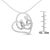 Early 21st Century .925 Sterling Silver 1/6 cttw Diamond Heart Pendant Necklace (H-I, I1-I2) For Sale - Image 5 of 5