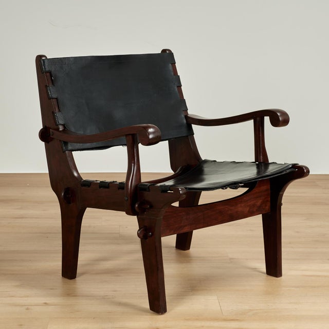 Set of Three Modern Rosewood Safari Chairs by Angel Pazmino For Sale - Image 16 of 18