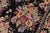 Shabby Chic Floral 1990's Pak-Persian Black/Black Wool Rug - 9'1'' X 11'10'' For Sale - Image 3 of 9